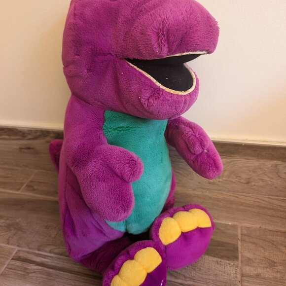 Vintage Lyons 26” Jumbo BARNEY The Purple Dinosaur 1993 Plush - RARE - Picture 4 of 8